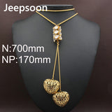 Jeepsoon Fashion Stainless Steel 700mm Necklace NEIFCLCD