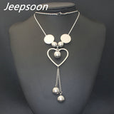 Jeepsoon Fashion Stainless Steel 700mm Long Sweater Chain Necklace