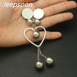 Jeepsoon Fashion Stainless Steel 700mm Long Sweater Chain Necklace