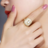 Sparkly Zirconia crystal anillos ring