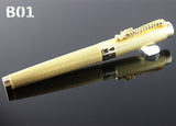 Jinhao 1200 Complete Golden Mesh Roller Ball Pen Dragon Design