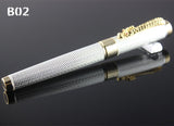 Jinhao 1200 Complete Golden Mesh Roller Ball Pen Dragon Design