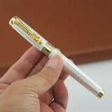 Jinhao 1200 Golden Dragon Red Crystal Eyes Roller Ball Pen