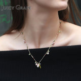 Juicy Grape Australian Design Bell Orchid Necklace