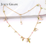 Juicy Grape Australian Design Bell Orchid Necklace