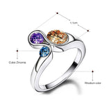 Latest Tread Cutie colorful hot fashion jewelry crystal ring