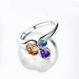 Latest Tread Cutie colorful hot fashion jewelry crystal ring