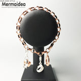Link Chain Crown Bracelets 2019 Rose Gold Color Classic Gift