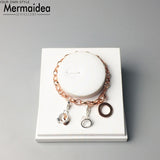 Link Chain Crown Bracelets 2019 Rose Gold Color Classic Gift