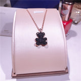 Little Bear Pendant Crystals Rose Gold Color Fashion Choker Necklace