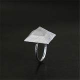 925 Sterling Silver Mysterious Pyramid Rings