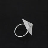 925 Sterling Silver Mysterious Pyramid Rings