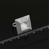 925 Sterling Silver Mysterious Pyramid Rings