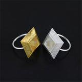 925 Sterling Silver Mysterious Pyramid Rings