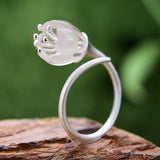 Lotus Fun Moment Real 925 Sterling Silver Lily of the Valley Flower Rings