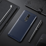 Luxury Carbon Fiber Phone Case on for Nokia 5.1 3.1 2.1 Shockproof Soft Silicone TPU Cover for Nokia 5.1 Plus X5 X6 Case