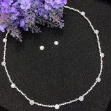 White Gold Color AAA+ CZ Stone Jewelry Sets