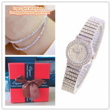 Elegant Dress Quartz  Rhinestone Wristwatch