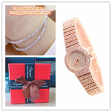 Elegant Dress Quartz  Rhinestone Wristwatch