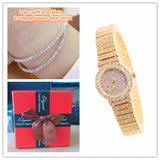 Elegant Dress Quartz  Rhinestone Wristwatch