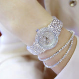 Elegant Dress Quartz  Rhinestone Wristwatch