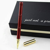 Wooden+Metal 0.5MM  Black Ink Writing Ball pen