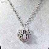 Luxury jewelry Silver panther Necklaces Pendants