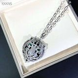 Luxury jewelry Silver panther Necklaces Pendants