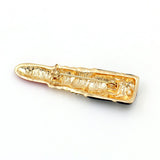 MIEG Brand Red and Black Enameled Lipstick Brooch