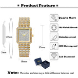 MISSFOX 37mm Silver Square Elegant Quartz Wristwatches