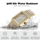 MISSFOX Diamond Minimalist Analog Quartz Movt Unique Watch