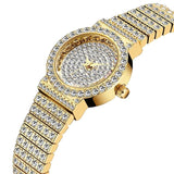 MISSFOX Unique Diamond Analog Gold Watch