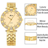 MISSFOX Casual Quartz Diamond Geneva Lady Bracelet Wrist Watches