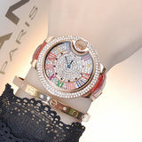 Mashaliu crystal diamond Genuine leather watches