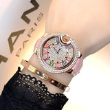 Mashaliu crystal diamond Genuine leather watches