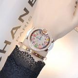 Mashaliu crystal diamond Genuine leather watches
