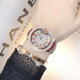 Mashaliu crystal diamond Genuine leather watches