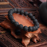 Meajoe Natural Stone Love Purple Bead Bracelet Vintage Charm Round Chain Beads Bracelets