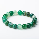 Meajoe Natural Stone Love Purple Bead Bracelet Vintage Charm Round Chain Beads Bracelets