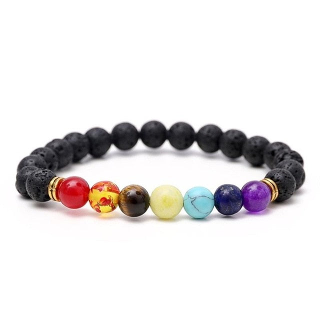 Meajoe Natural Stone Love Purple Bead Bracelet Vintage Charm Round Chain Beads Bracelets