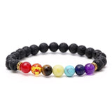 Meajoe Natural Stone Love Purple Bead Bracelet Vintage Charm Round Chain Beads Bracelets