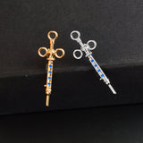 Medical Equipment Brooch Syringe Pins