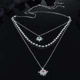 [MeiBaPJ] Personality Shield Necklace 925 Sterling Silver Pendant Necklace