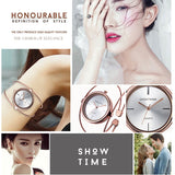 Minimalist Quartz Designer Bracelet Wristwatch