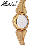 Miss Fox Rhinestone Gold Bracelets Watch