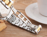 Miss Fox 39mm Rhinestone Decorated Stainless Steel Silver Dial Watch