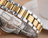 Miss Fox 39mm Rhinestone Decorated Stainless Steel Silver Dial Watch