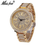 Miss Fox Japanese Quartz Movement Full Diamond Watch