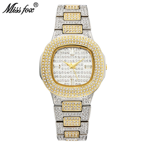 Miss Fox Bussiness Quartz Diamond Stainless Steel Designer Watch