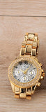 Miss Fox Causal Roman Numerals Diamond Wrist Watches